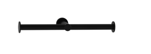 Bobrick B-9547.MBLK - Matte Black Surface-Mounted Double Toilet Roll Holder